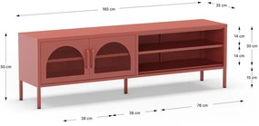 Маса за телевизор в тухлен цвят 160x50 cm Diora – Marckeric
