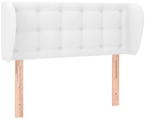 3117217 vidaXL Горна табла с уши, Бяла, 83x23x78/88 см, изкуствена кожа