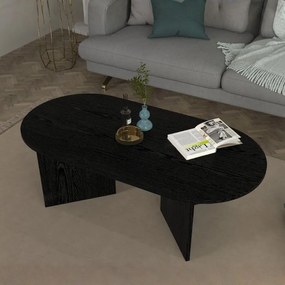 Меламиново кафе маса Cortado в цвят сенкрон черен 120x60x39.6см.