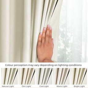 Кремаво dimout перде 140x245 cm Pleat – Restilo