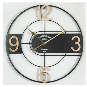 Стенен часовник 1xAA Ø 60 см черен