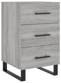 827690 vidaXL Нощно шкафче, сив сонома, 40x40x66 см, инженерно дърво