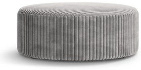 Светлосива табуретка от рипсено кадифе Dia – Micadoni