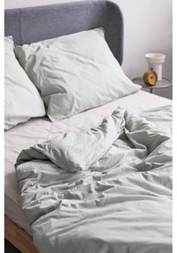 Градинско зелено спално бельо за двойно легло от измит памук , 200 x 220 cm - Bonami Selection