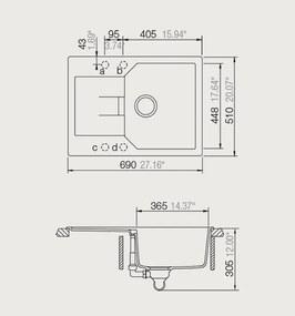 Мивка Schock Manhattan Cristalite 30170-Gkri