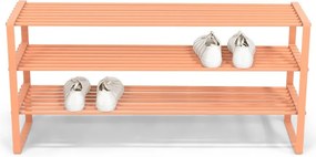Стоманена стойка за обувки в цвят сьомга 100x48,5x29 cm Rex – Spinder Design