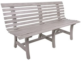 Сива градинска пейка от масивно дърво Mandalay – Garden Pleasure