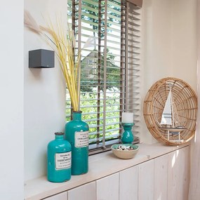 Модерна стенна лампа тъмно сива - Transfer