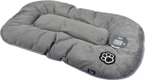 Сиво велурено легло за домашни любимци за куче 107x62 cm Flakes – Love Story