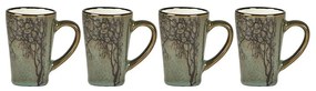 Зелени глинени чаши за еспресо в комплект от 4 бр. 100 ml Hela – Villa Collection
