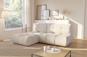 Ъглов Диван Лимо - Бежов Отворен - Ляв