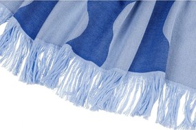 Синя памучна плажна кърпа 100x160 cm Nugo – noo.ma