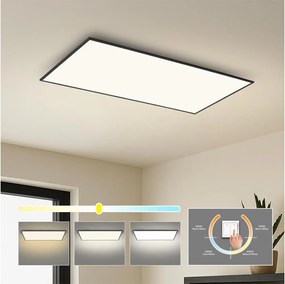 Brilagi - LED таванно осветително тяло SLIMFRAME LED/80W/230V 120x60 cm 3000/4000/6000K черно