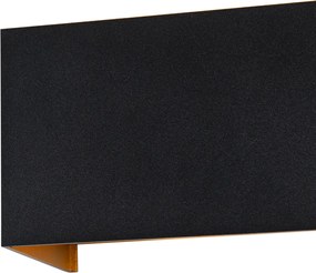 Външна стенна лампа черна със злато с LED 4-светлина IP54 - Edwin