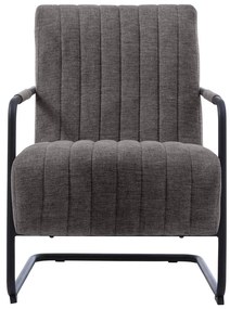 Тъмносиво кресло Trout – Unique Furniture