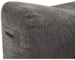 Тъмносив пуф от рипсено кадифе Snug 130 – SLOWDOWN