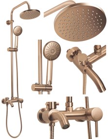 Комплект за душ Rea Luis Brush Copper