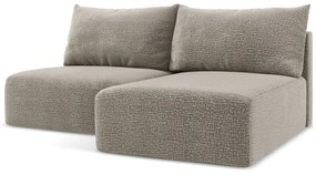 Бежов разтегателен ъглов диван с място за съхранение (десен ъгъл) Kalena – Makamii