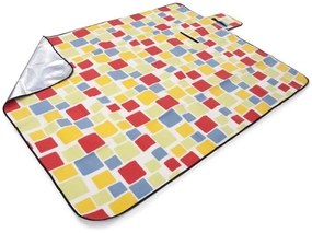 Цветно плажно одеяло с кариран модел Ширина: 150 см | Дължина: 200 см