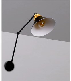 Черна метална стенна лампа Fundo - Candellux Lighting