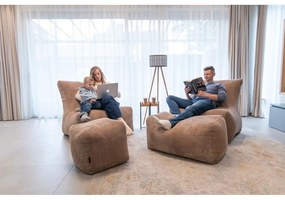 Пуф от рипсено кадифе в цвят мента Plus 70 Lounge – SLOWDOWN