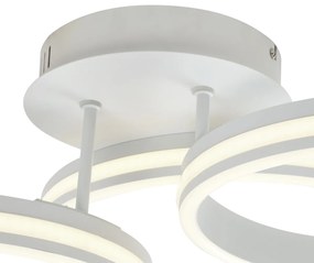 Таванна лампа бяла вкл. LED 3-степенно димируема 3-светлина - Navara