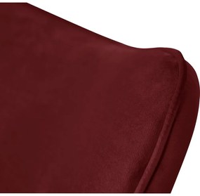 Червено кадифено кресло Niko – Ropez