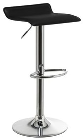 Черни тапицирани бар столове в комплект с регулируема височина 2 бр. (височина на седалката 63 cm) – Casa Selección