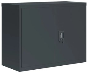 339723 vidaXL Шкаф за папки антрацит 90x40x70 см стомана