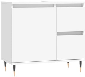 831596 vidaXL Шкаф за баня, бял, 65x33x60 см, инженерно дърво