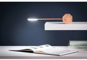 Светлокафява LED настолна лампа (височина 38 cm) Octagon One – Gingko