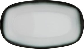 Gural Porselen - Marmaris White/Black Овално плато 29x17cm. (NBNEO29KY63SYH)