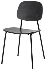 Черен трапезен стол Monza - Bloomingville