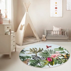 Детски килим подходящ за пране ø150 cm Jungle – Mila Home