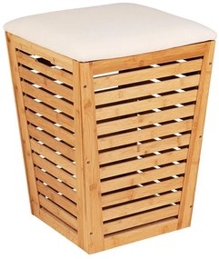 WENKO 25143100 - Кош за пране BAMBUSA 40x56 см кафяв