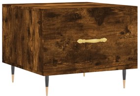 829358 vidaXL Кафе маса, опушен дъб, 50x50x40 см, инженерно дърво