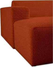 Модулен диван от букле в тухлен цвят (ляв ъгъл) Roxy – Scandic