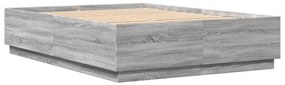 3209714 vidaXL Рамка за легло, сив сонома, 120x200 см, инженерно дърво