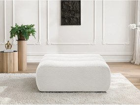 Бяла табуретка от прежда с примки от букле Azra – Bobochic Paris