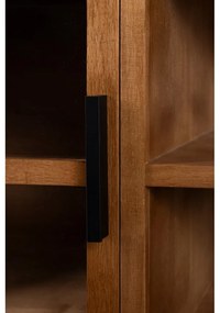 Маса за телевизор от масивно каучуково дърво в естествен цвят 150x55x38 cm Yaz – White Label