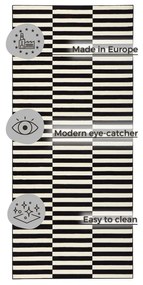 Черен/кремав килим 80x200 cm Gloria – Hanse Home