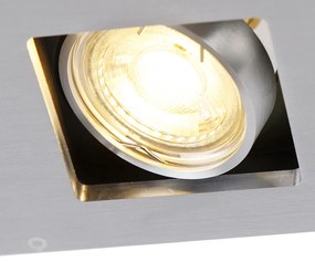 Регулируем вграден прожектор правоъгълен 2-светлина - Qure