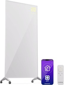 Klarstein Wonderwall Smart Bornholm, инфрачервен отоплител, 60 x 120 см, 1200 W, апликация