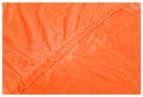 Оранжев чаршаф от микроплюш , 180 x 200 cm - My House