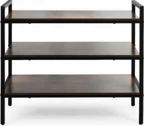 Шкаф за обувки с 3 рафта, Лесно сглобяване, Модерен лофт дизайн, издръжлива конструкция Ruhhy 27038