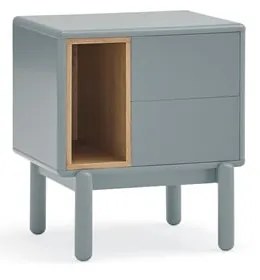Синьо /сиво нощно шкафче Corvo – Teulat