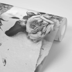 Фототапет – Черно-бели рози в разцвет