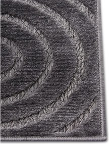 Антрацитен килим 67x120 cm Iconic Wave - Hanse Home