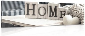 Картина на платно – С надпис Home и натюрморт