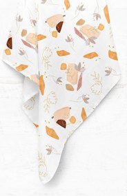 Бяло муселиново бебешко одеяло 75x100 cm Boho – Mijolnir